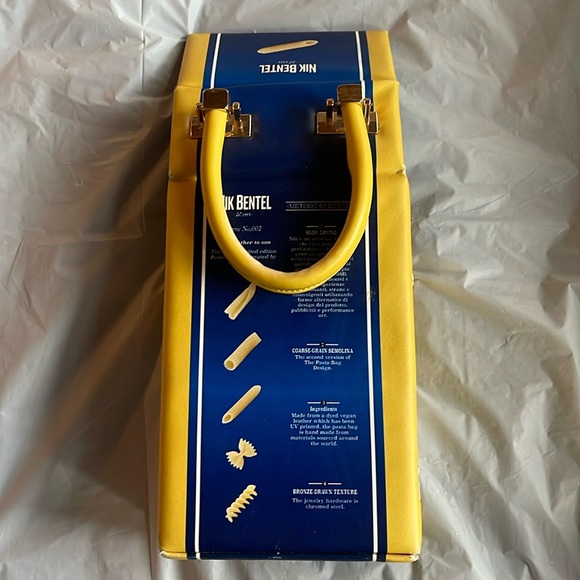 Nik Bentel Italian Pasta Bag. Vegan Hand Bag - Picture 5 of 17